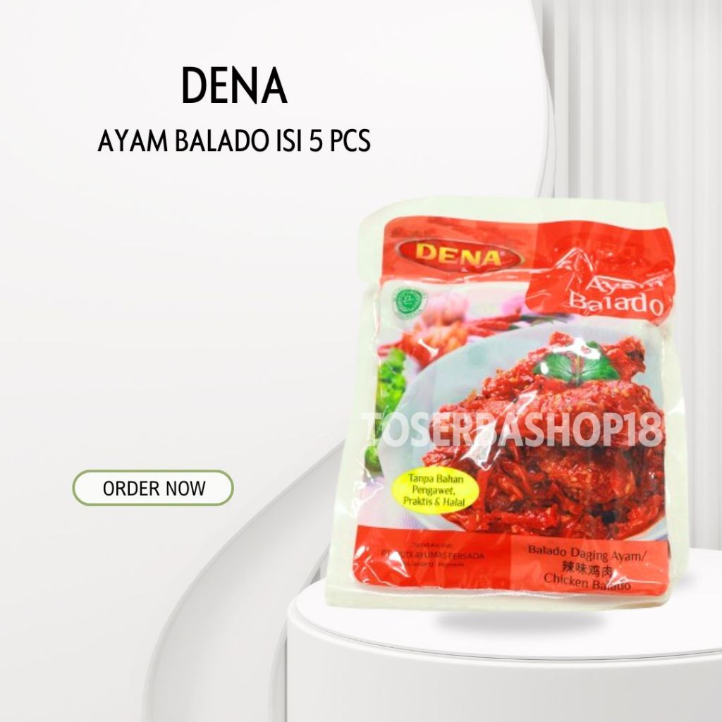 

Dena Ayam Balado 500Gram / Makanan Siap Saji / Isi 5 Pack