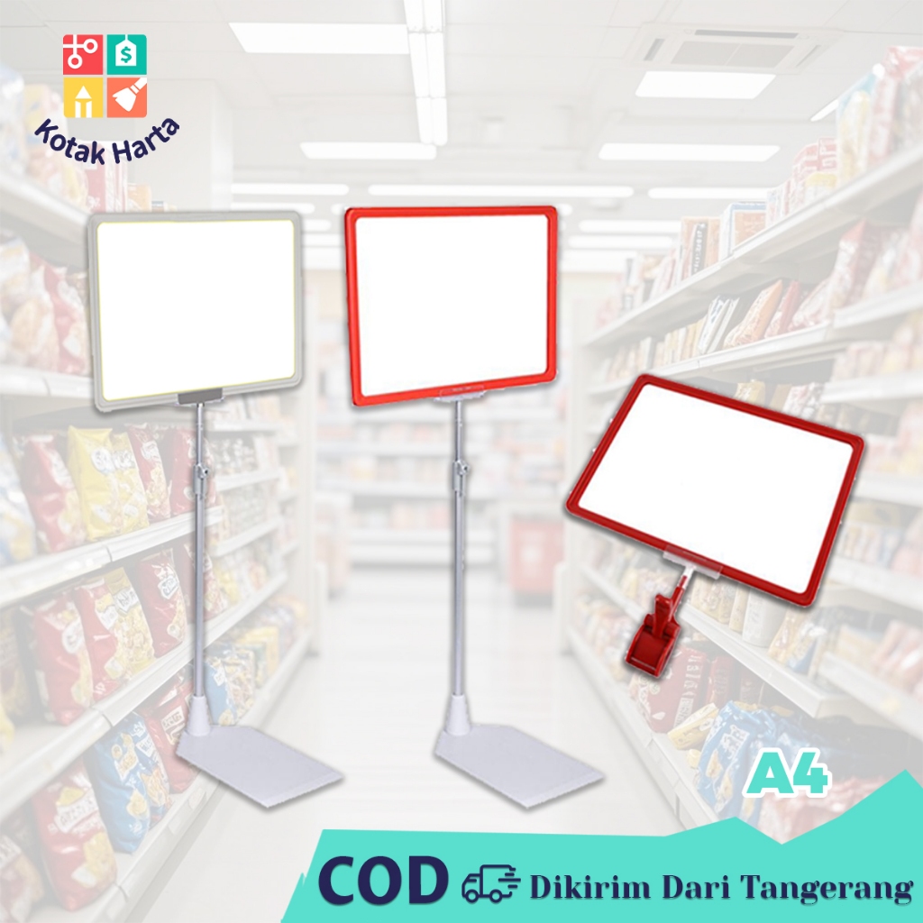 

Pop Up Frame A4 Frame Display Promo Standing Toko Papan Harga Promo Supermarket Promotion Board