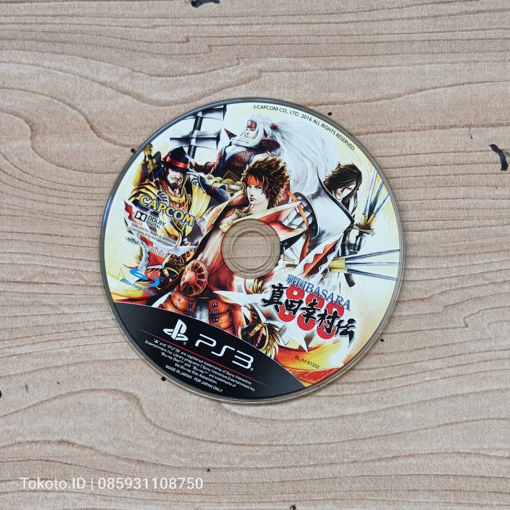 PS3 BD Kaset Game Sengoku Basara Yukimura Den Original