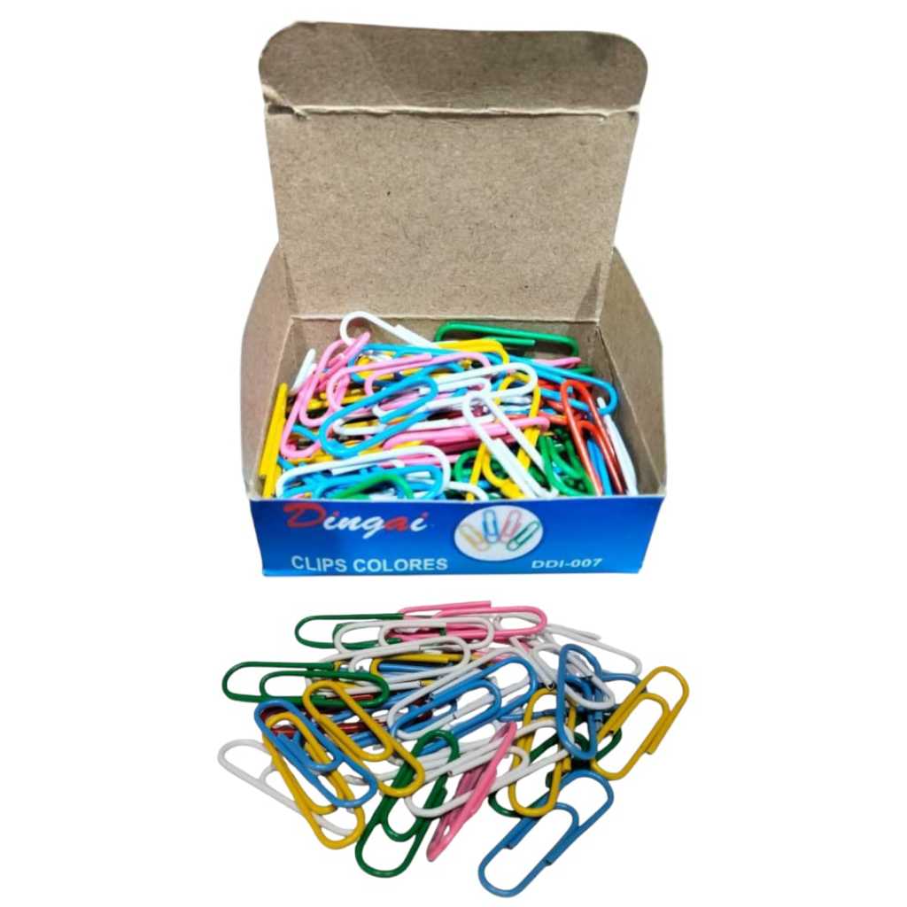 

Paper Clips Warna Isi 20 Pcs / Pencepit Kertas 28mm / Paper Clips