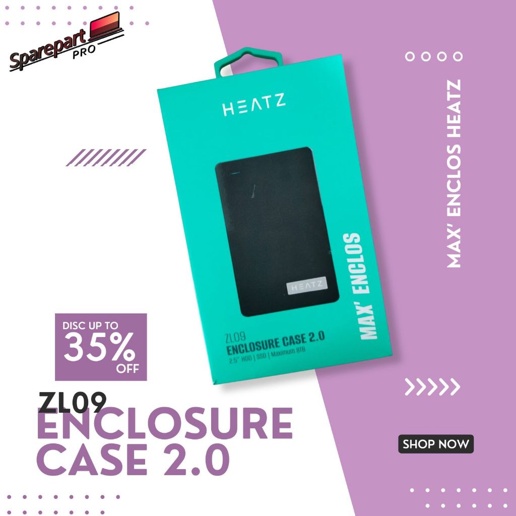 High Quality HEATZ ZL06 Enclosure Case HDD & SSD USB 3.0 | Casing HDD & SSD External