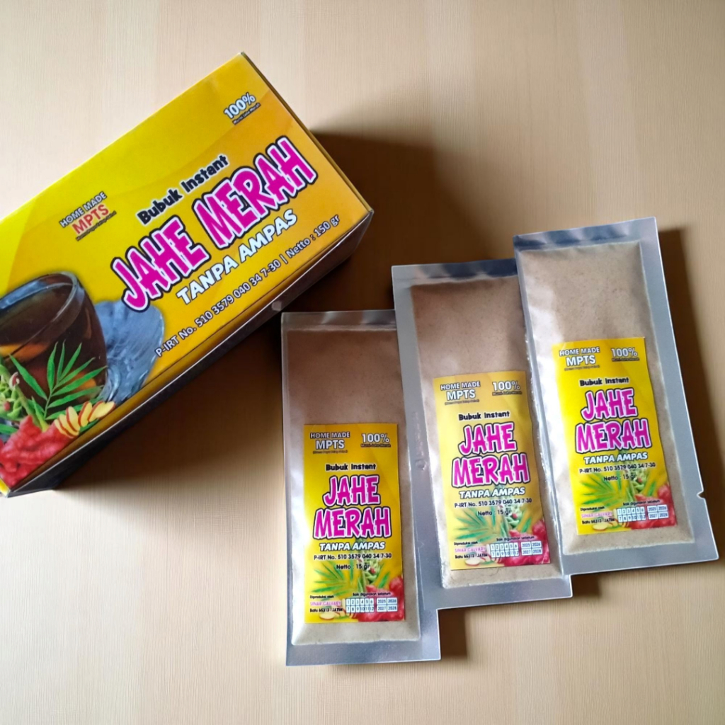 

Hot Produk Bubuk Minuman Instan Jahe Merah 150gr 250gr Sehat Alami Tanpa Ampas