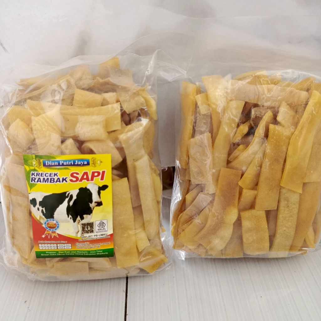 

Rambak Sapi Stik Lebar, Mie, Kotak Asli Mojokerto kemasan 500g
