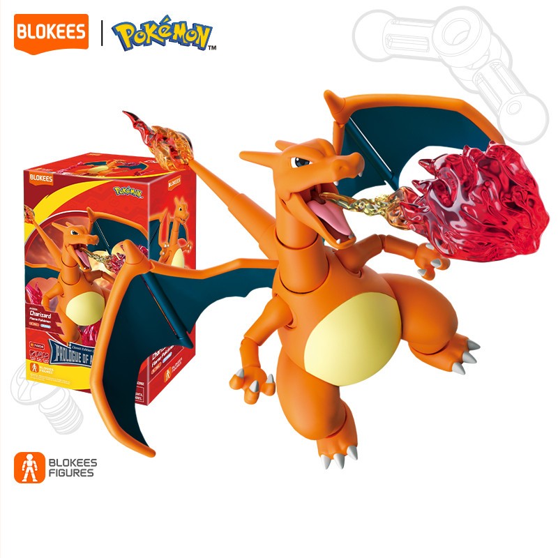 Mainan Anak BLOKEES POKEMON Figure Blind Box Pokemon Series Pikachu Eeve Psyduck Charizard Charmende