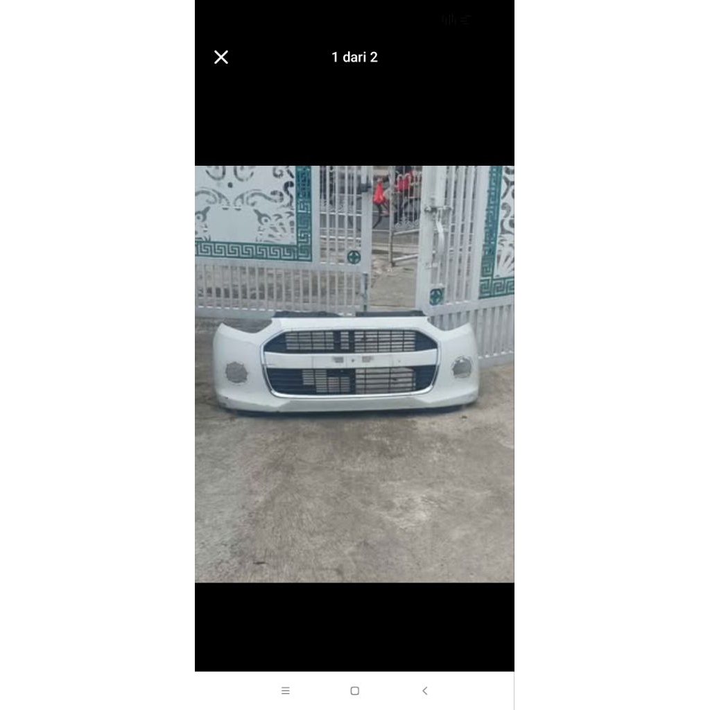 bemper bumper depan mobil ayla 2014 - 2016 ori copotan