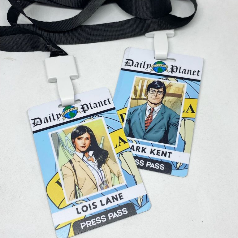 

Superman Daily Planet ID Nametag Clark Kent Lois Lane
