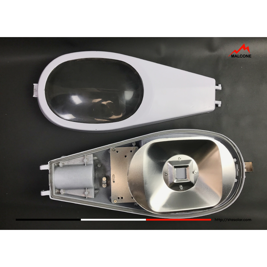 Housing lampu pju 20-30 W dpt 2 unit (Support DC & AC)