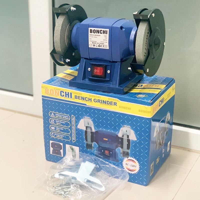 BONCHI Mesin Gerinda Duduk 5 inch - Bench Grinder Duduk Gerinda