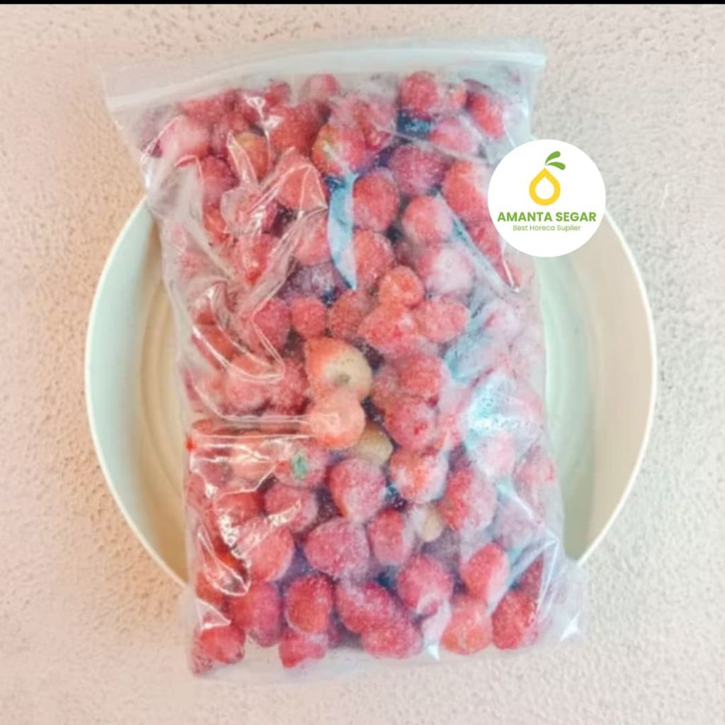 

Amanta Segar Bogor | Buah Strawberry Frozen 1 Kg | Strobery Beku Frozen Murah Bogor Buah Frozen Amanta Segar
