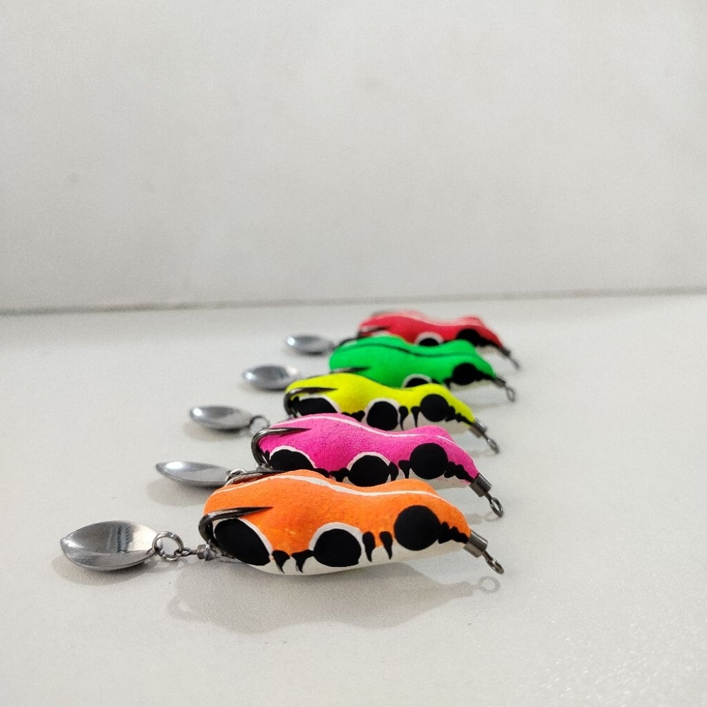 SOFT FROG CURUT BANCET TOMPEL CANS LURE UKURAN 4 CM DAN 5 CM