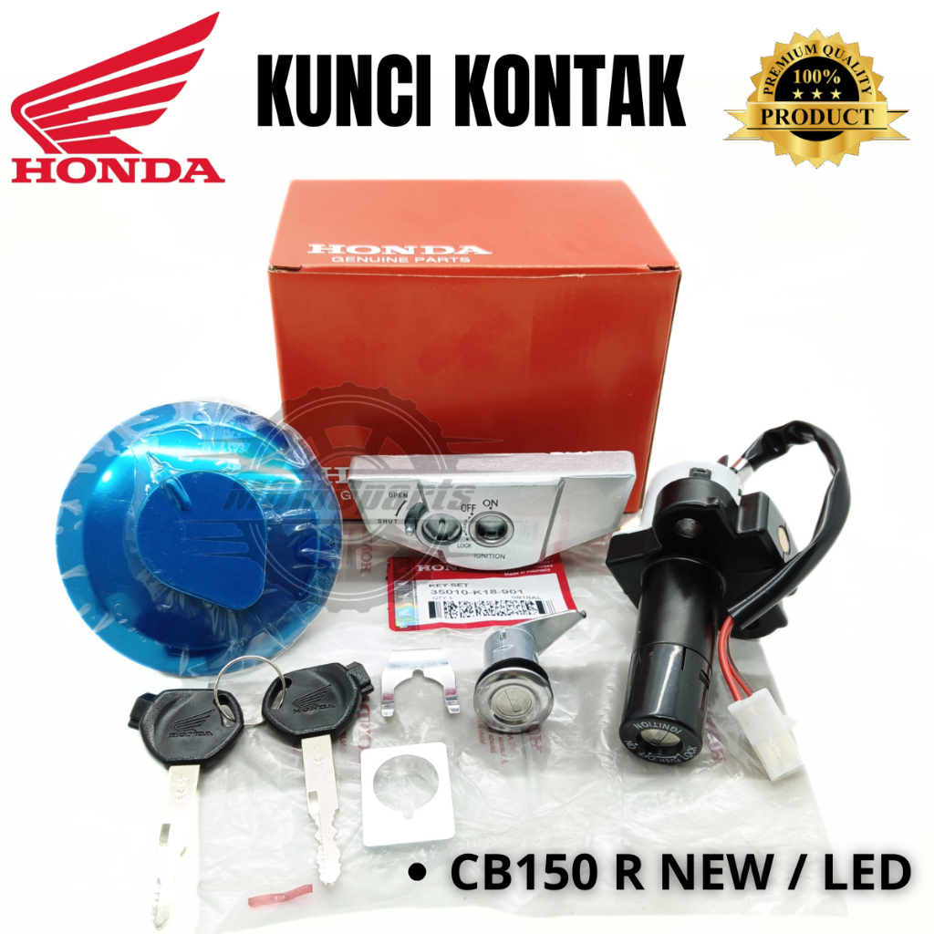 ORIGINAL KUNCI KONTAK ASSY TERMASUK JOK DAN TUTUP TANGKI HONDA CB 150 R NEW LED KUALITAS ASLI AHM OR