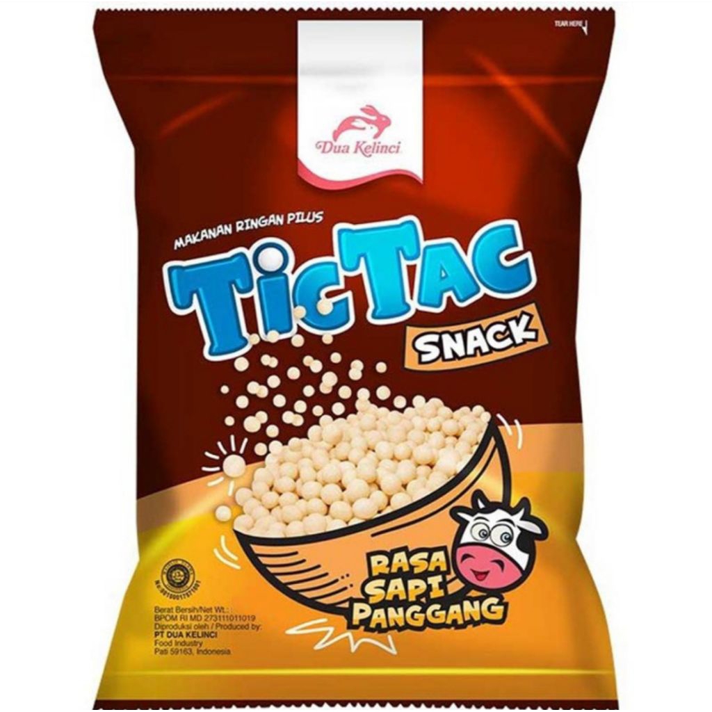

Dua Kelinci Tic Tac Snack Pilus Sapi Panggang