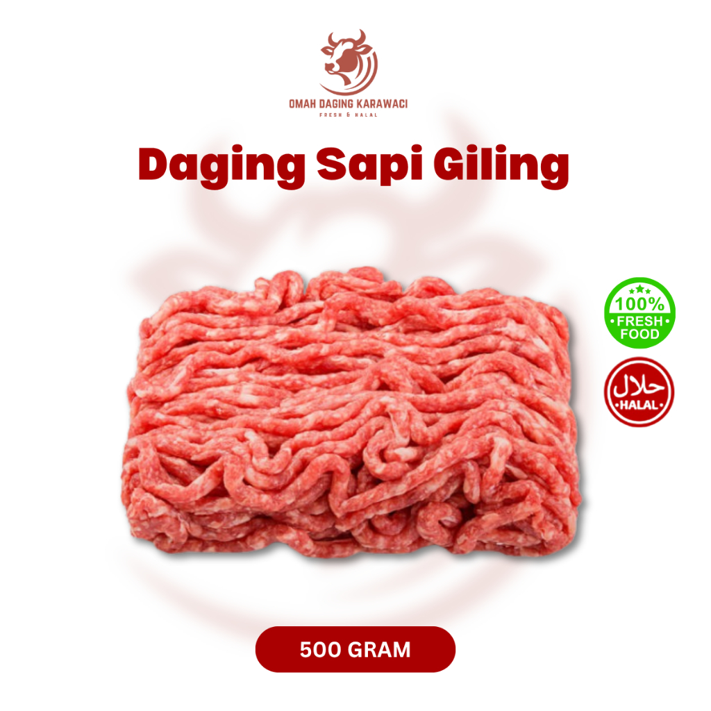 

Daging Giling Sapi / Minced Beef / Ground Beef Halal 500gr Tangerang