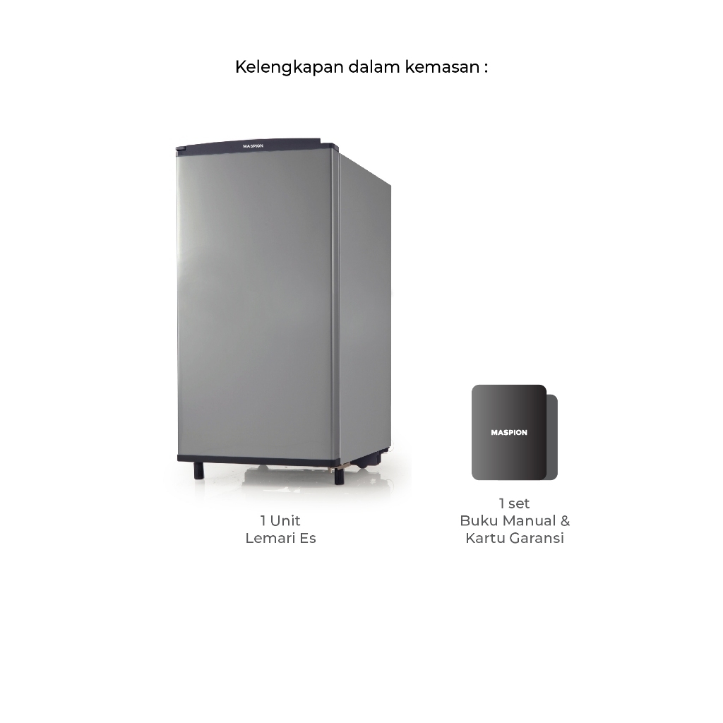 Uchida By Maspion URG-168LE kulkas 1 pintu - Khusus JABODETABEK