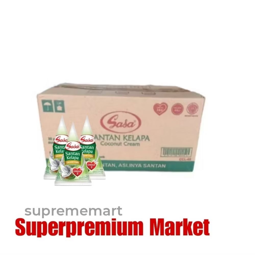 

Sasa Coconut Cream Santan Instan 65ml/Kardus 32 pcs