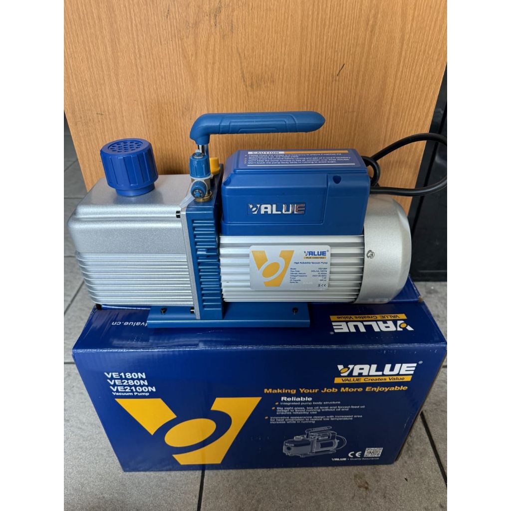 VACUUM PUMP VALUE VE2100N | VACUUM PUMP 1HP MERK VALUE 2 STAGE