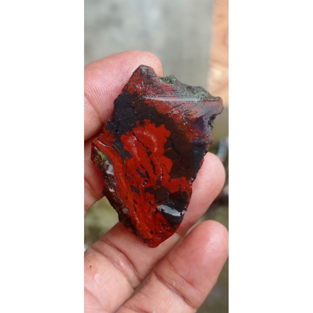 batu akik merah hitam garut