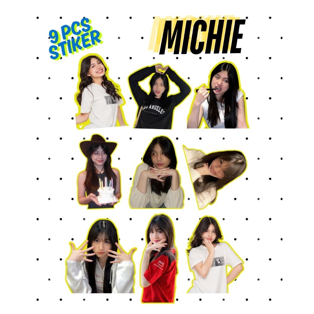 

[ISI 9] Stiker JKT48 MICHIE Waterproof Vinyl Doff – Kualitas Premium