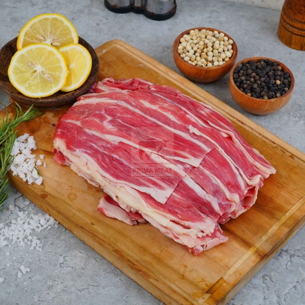 

Daging Sapi Beef Slice Shortplate 1mm 250gr