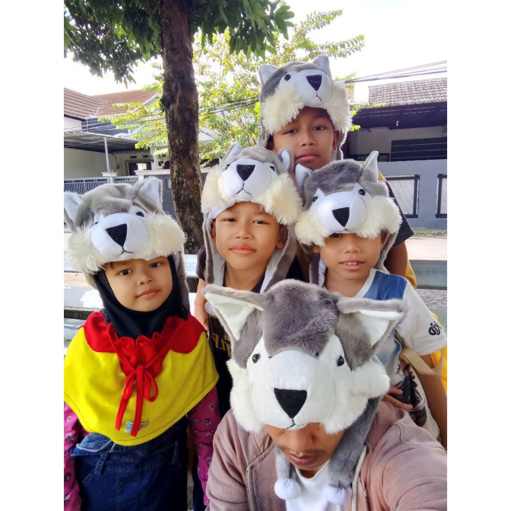 TOPI BONEKA KUPLUK ANAK LAKI DAN DEWASA MOTIF KARAKTER SRIGALA