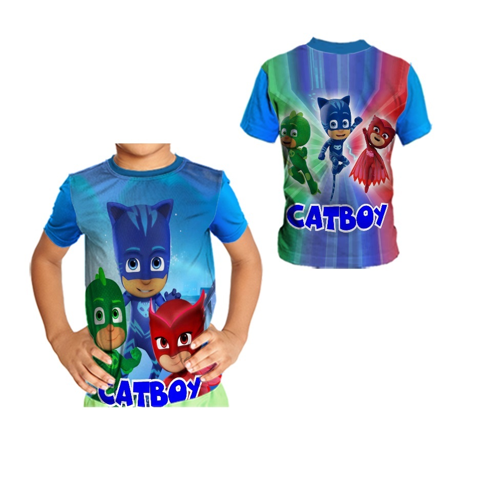 CATBOY - Pakaian Baju Kaos Anak Laki - Laki Printing