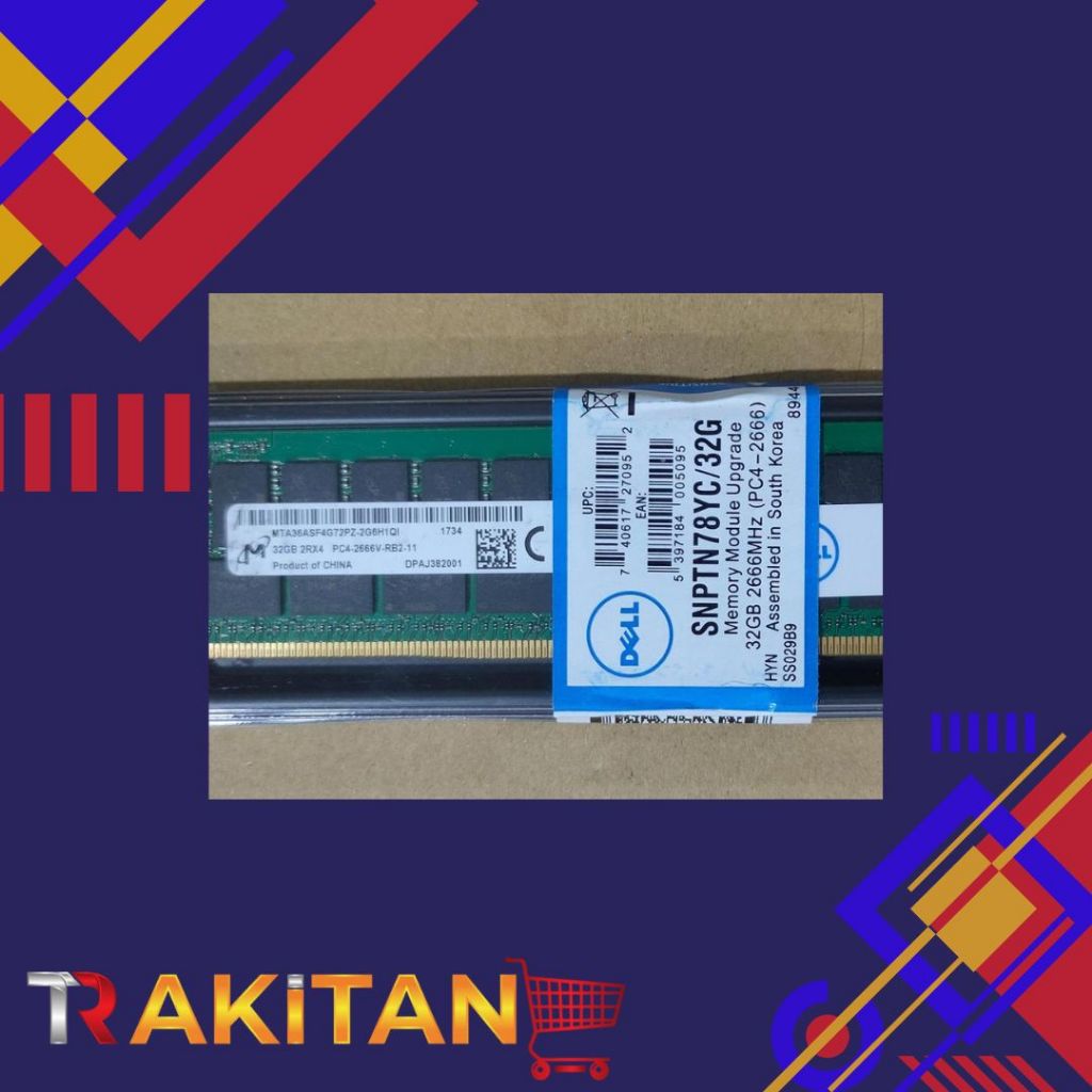 MEMORY DELL 32GB 2RX4 PC4-2666V-RB2 / SNPTN78YC/32G