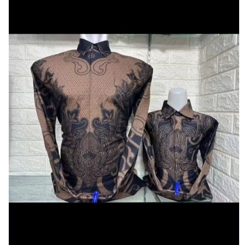 kemeja batik solo couple bapak dan anak