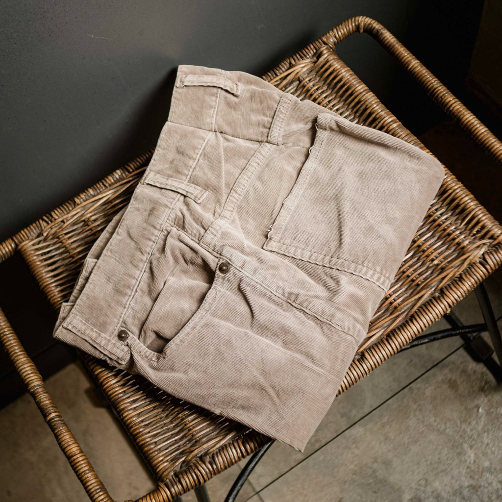 CELANA CORDUROY COKLAT + Adm