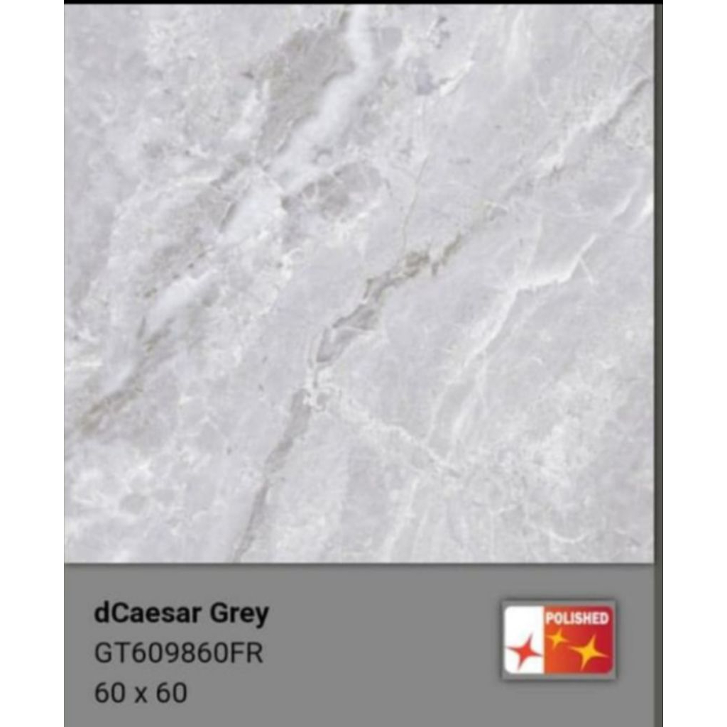 Roman Granit 60x60 dCaesar GT609860FR Lantai Abu Marbel Marmer/ ROMAN GRANIT