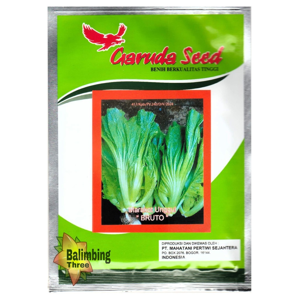 Benih Bibit Sawi Pahit Marokot Bruto Garuda Seed 10 Gram