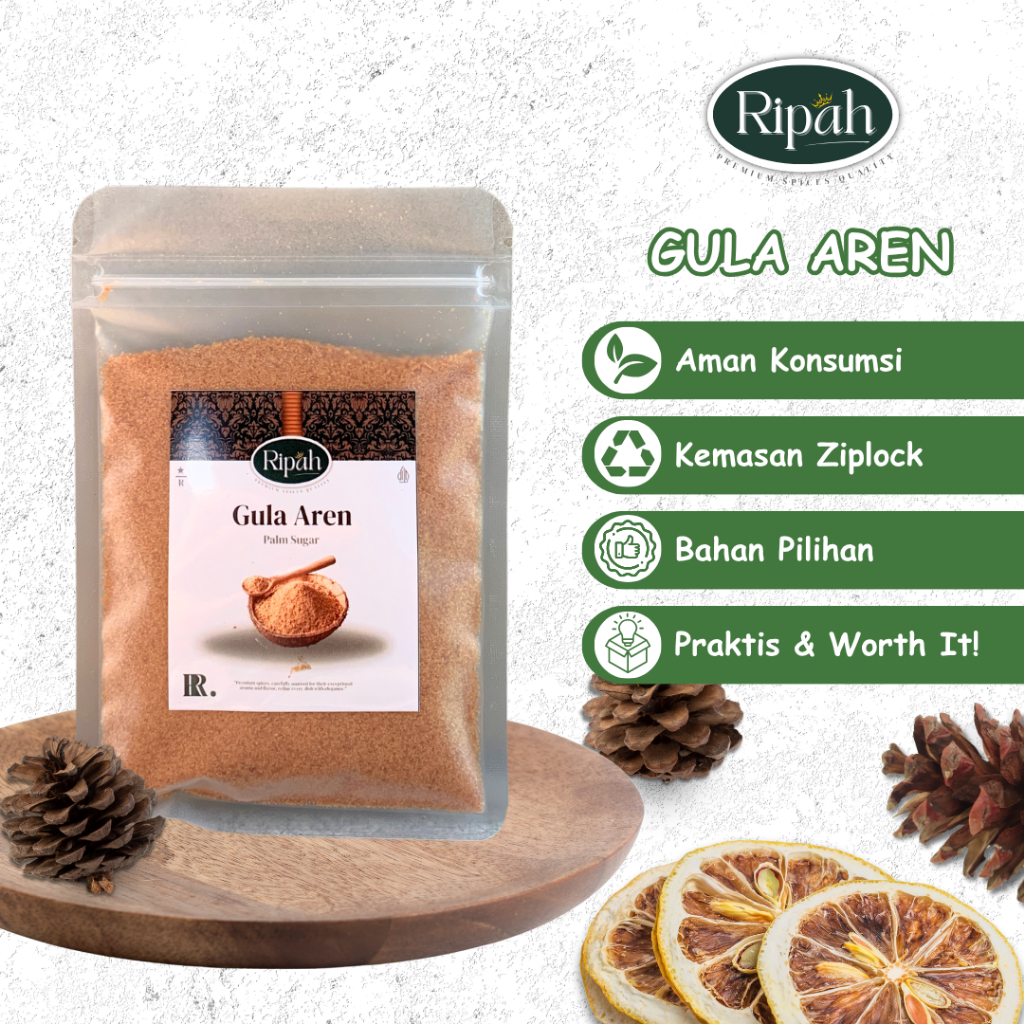 

50gr Gula Aren / Palm Sugar / Ripah Rempah PREMIUM QUALITY