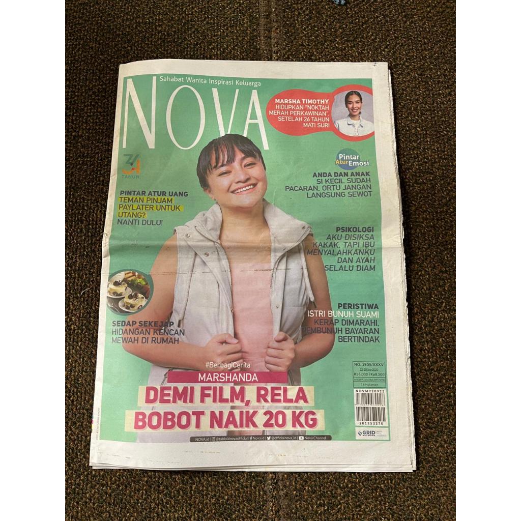 Tabloid Nova edisi September 2022 Marshanda Demi Film Naik Bobot 20 Kg