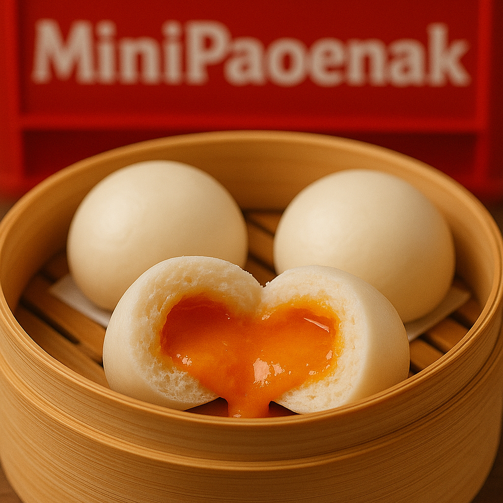 

Mini Pao Rasa Salted Egg Isi 31 pcs 480 gr | Bakpao Mini Salted Egg Frozen