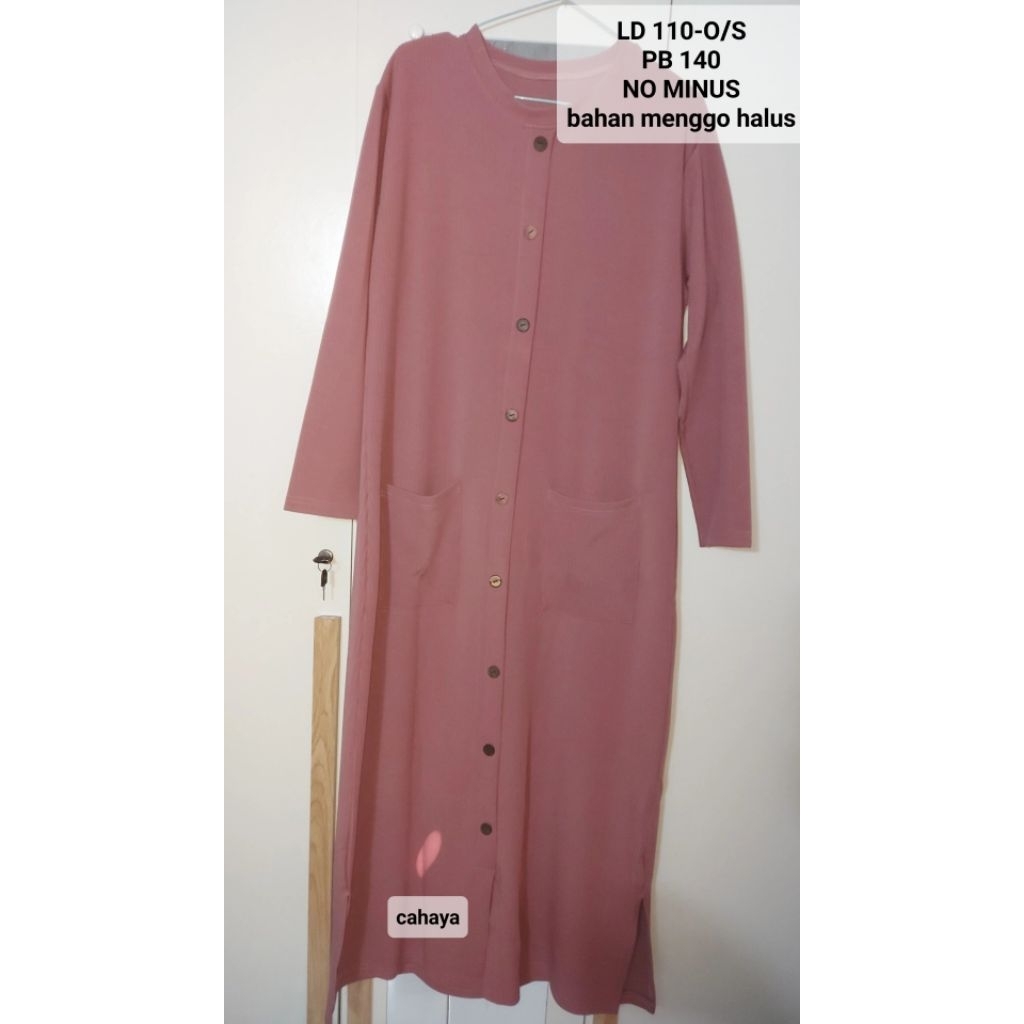 Baju kondangan bruklat elegan kain halus premium anti gerah/gamis kondangan/gamis pesta bruklat cant