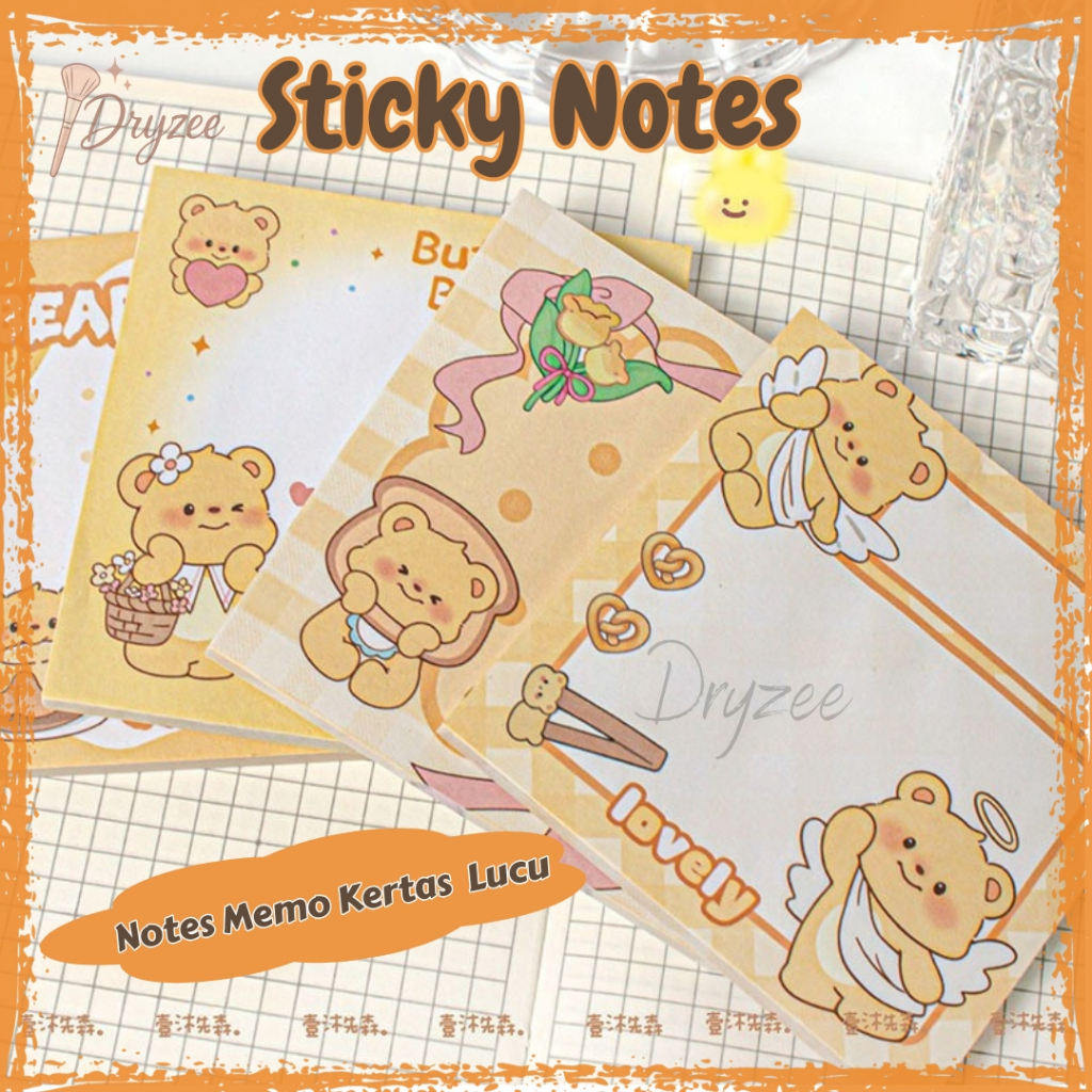 

Sticky Notes Notebook Notepad Memo Kertas Lucu Motif Capybara - MB09