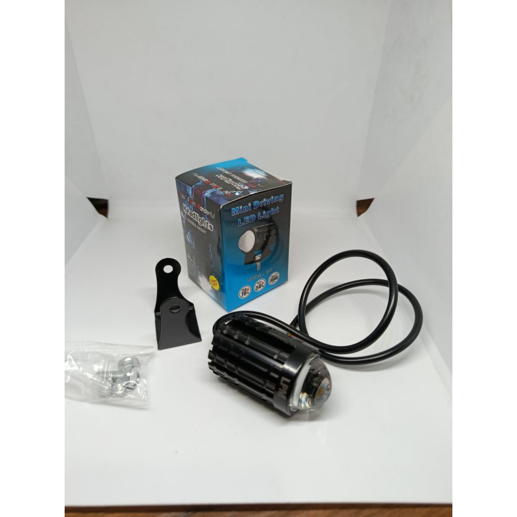 Lampu Tembak Sorot Kabut Laser Gun LED D2 Oval Motor Mobil Lasergun 20Watt Super Bright Putih Kuning