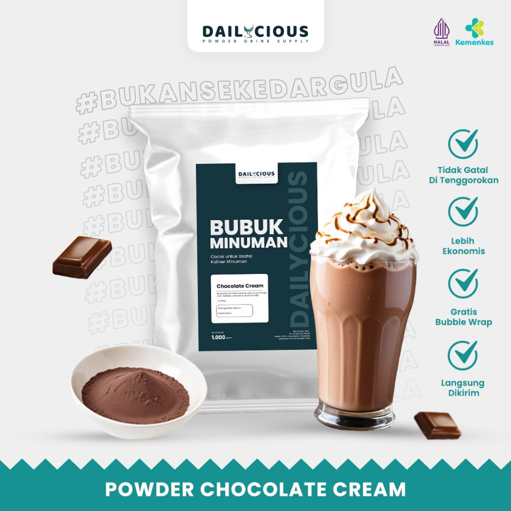 

Bubuk Minuman Cokelat Cream - Powder Chocolate Cream Dailycious