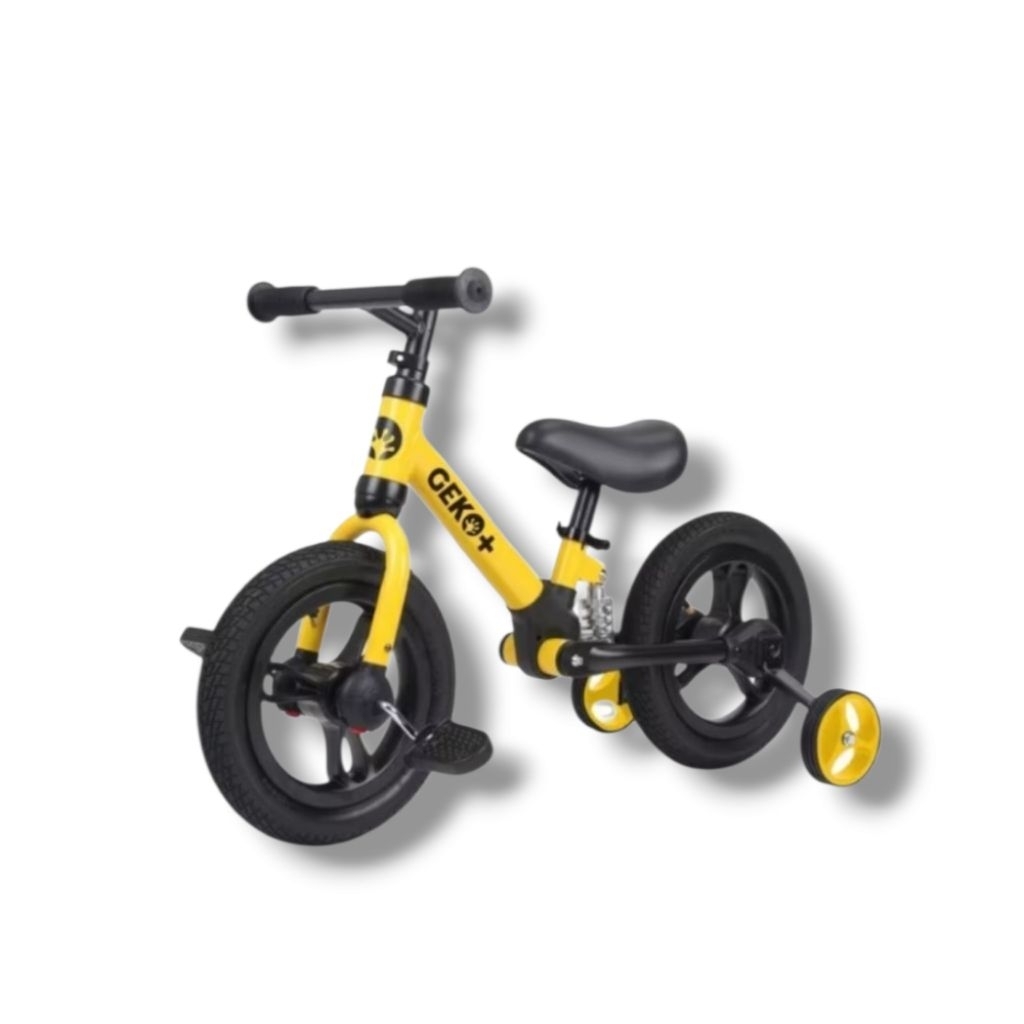 Nadio's SEWA_ Geko Plus 4in1 Balance Bike 12"- Yellow(JABODETABEK)