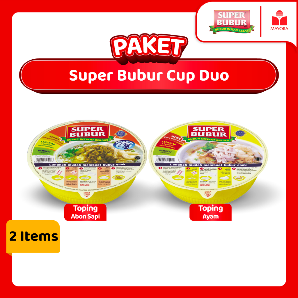 

Super Bubur Instan Cup Duo