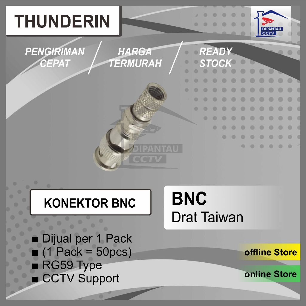 BNC Drat Taiwan SPT Thunderin Top Quality (1 Pack= 50pcs) Terlaris