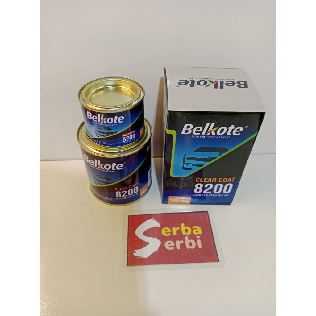 (300CC BELKOTE 8200) Cat clear coat pu Belkote set hardener