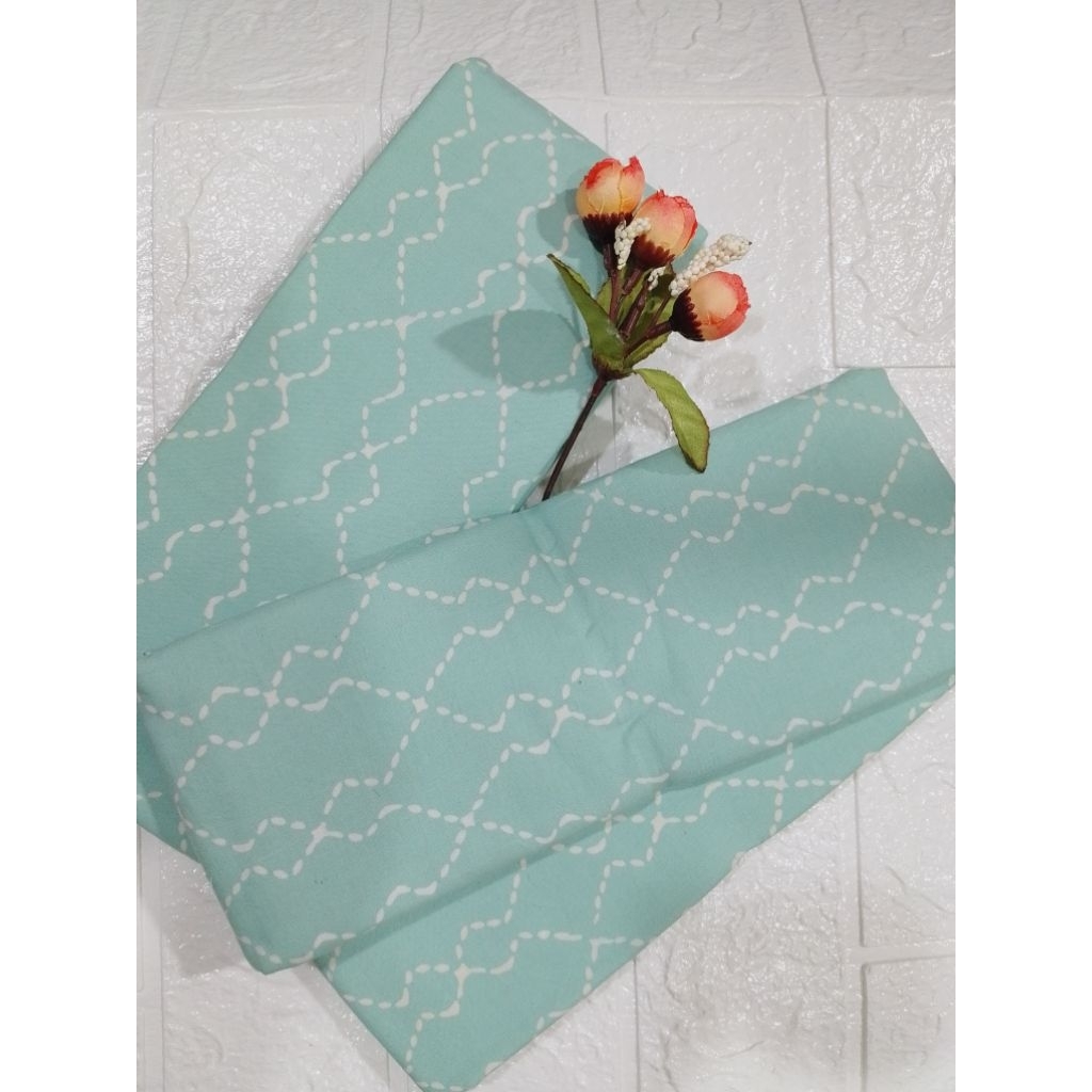 katun cap garutan hijau tosca