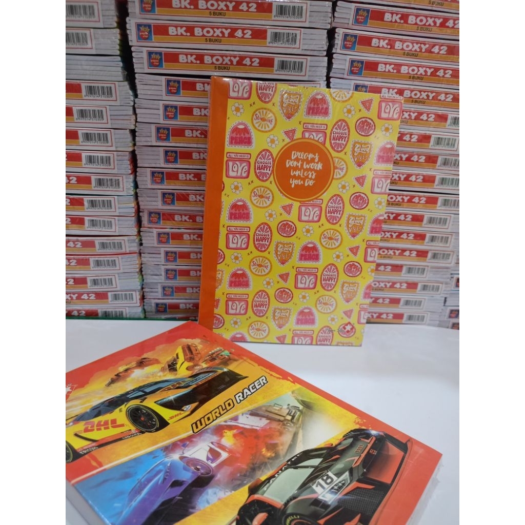 

Buku Tulis Boxy Paper Star Isi 42 Lembar ( 1 Pak = 5 Pcs )