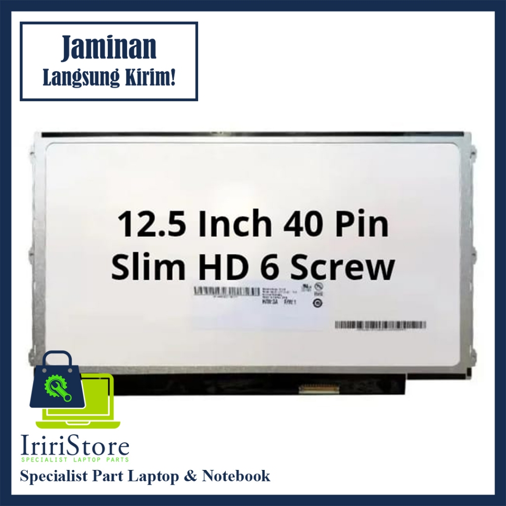 LED LCD LAPTOP 12.5 INCH SLIM Dell E6120 E6220 E6230 40 PIN HD 6 BRACKET LEFT-RIGHT