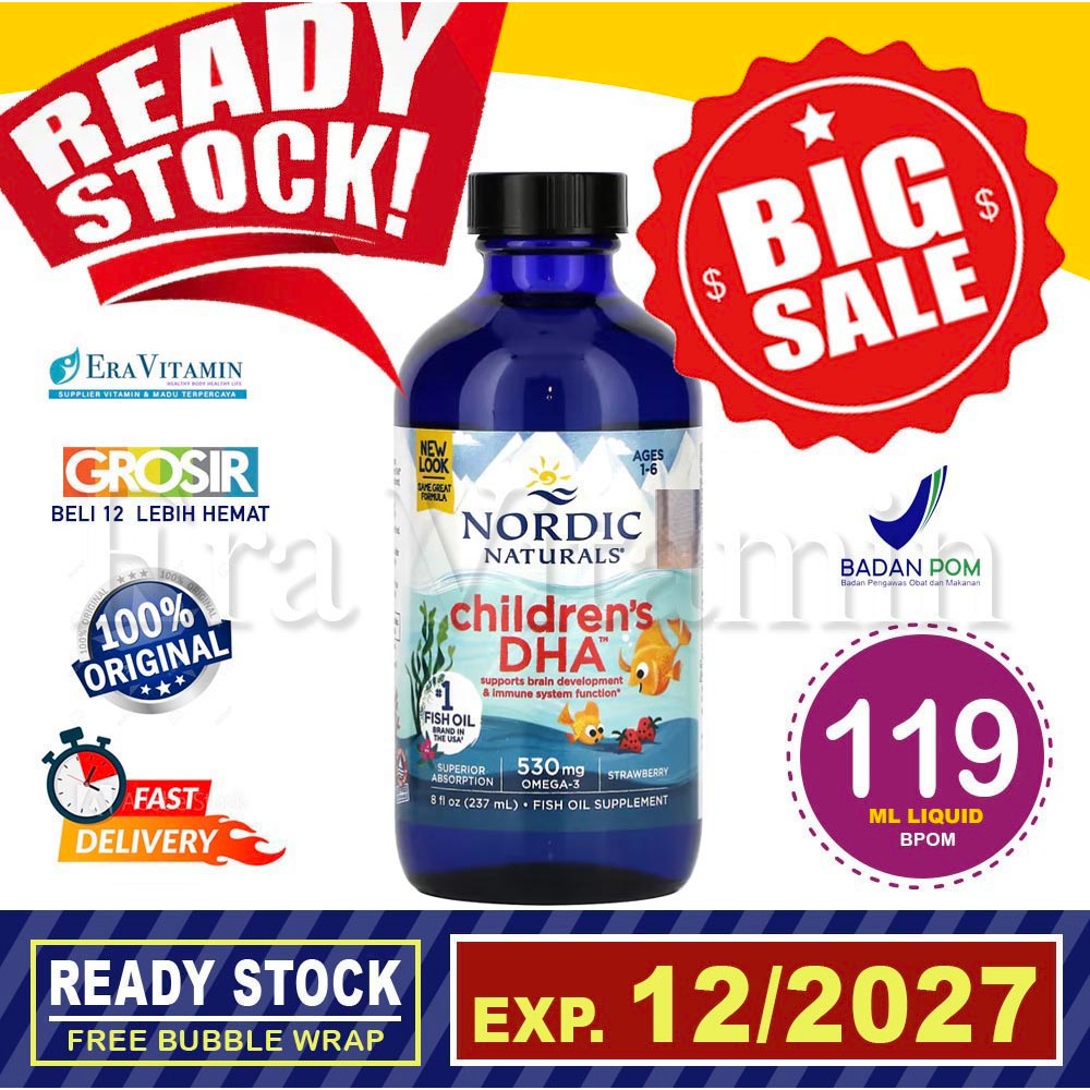 Nordic Children's DHA 119mL Original Nordics Natural BPOM