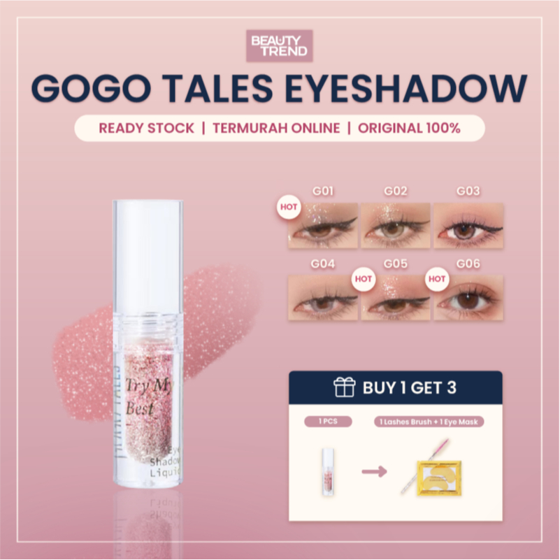 [READY ORI] Gogo Tales Eyeshadow Gogo Tales Liquid Eyeshadow Gogo Tales Eyeshadow Cair GT564