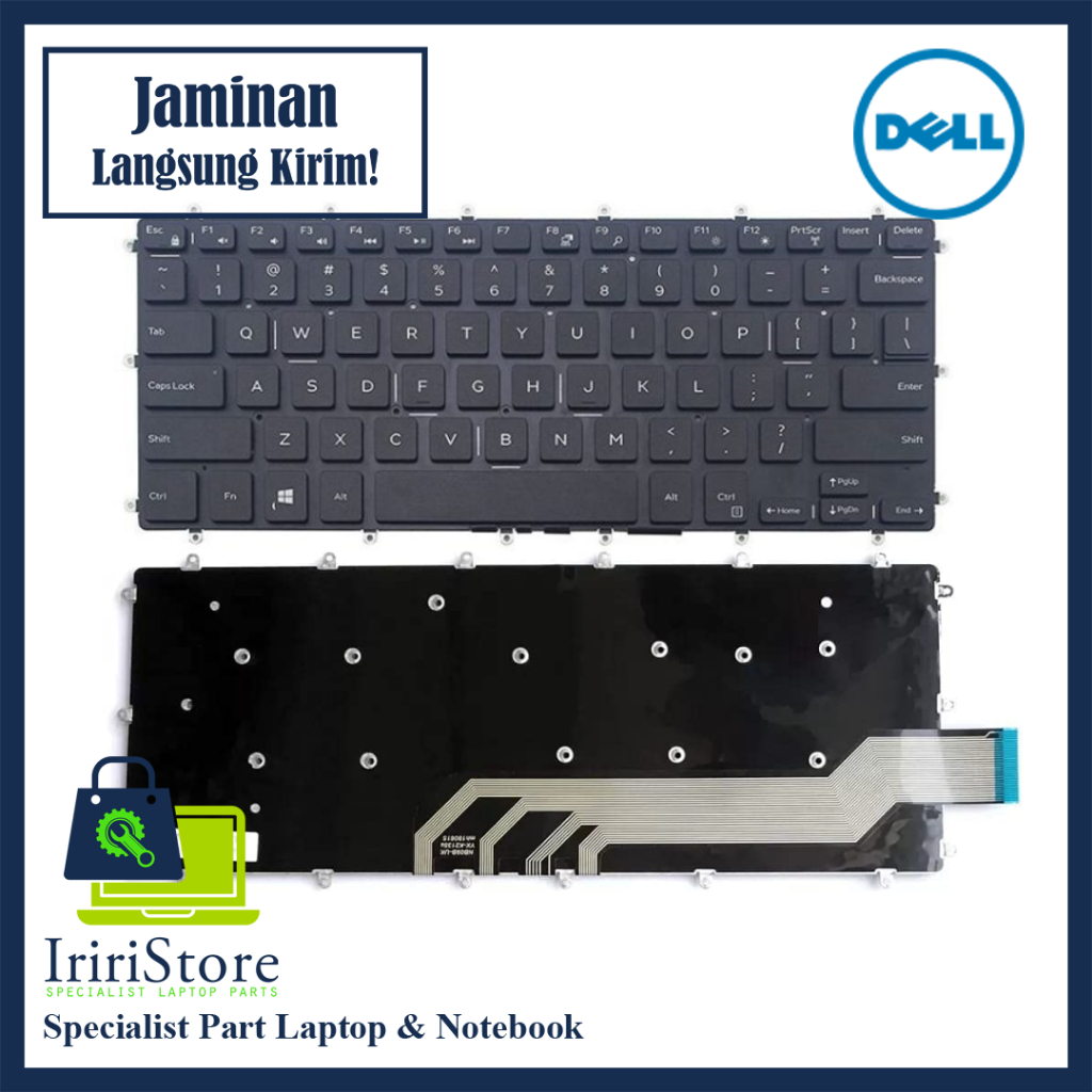 Keyboard Laptop Dell Inspiron 13-5368 5000 7000 No Backlight