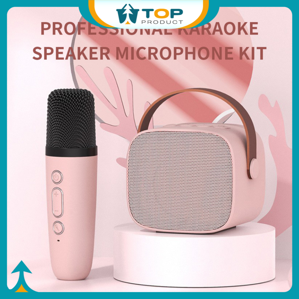 Speaker Bluetooth Karaoke Mic Wireless Kit Microphone K1 Portable Estetik 2 Microphone AH101