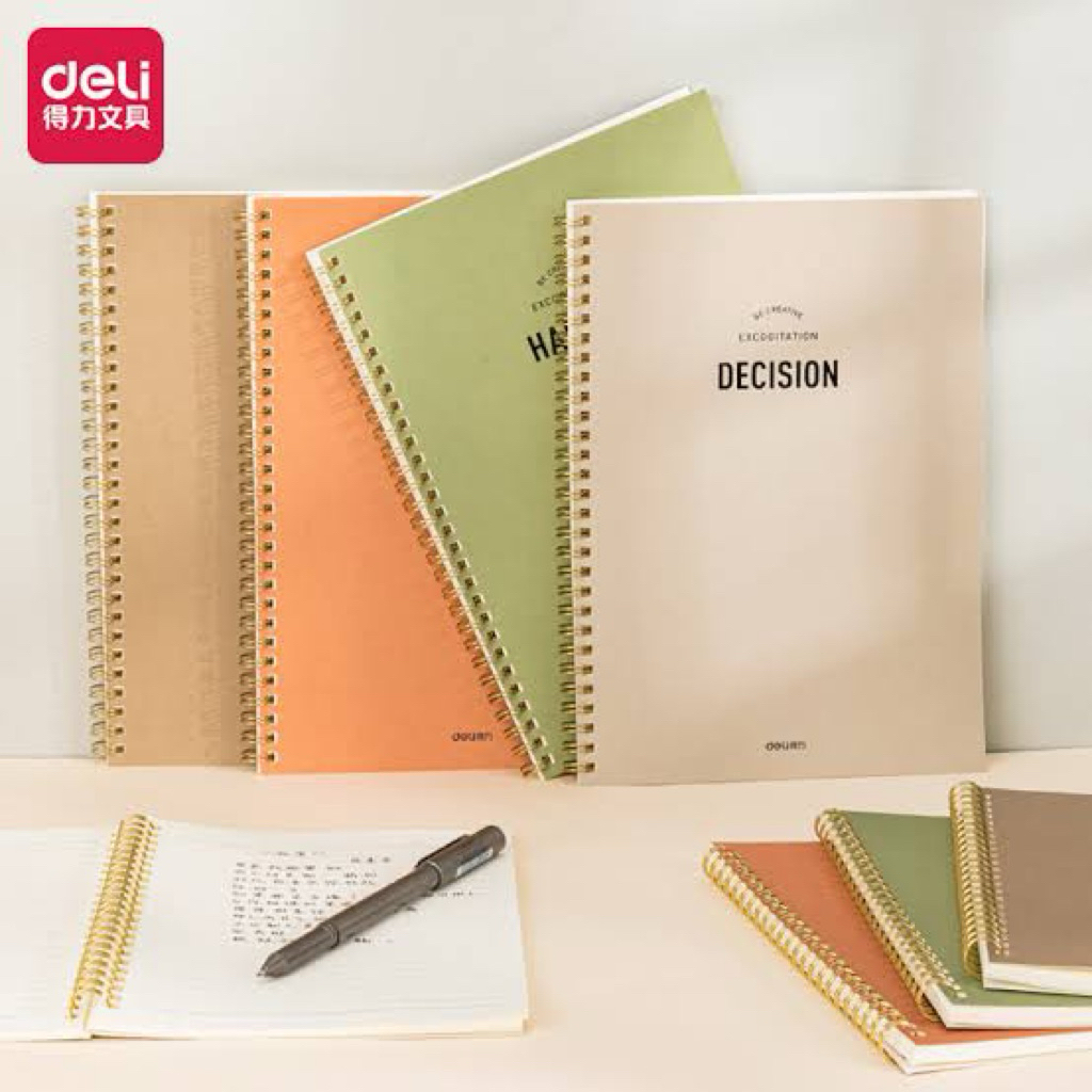 

Miniso x Deli retro Notebook / buku tulis