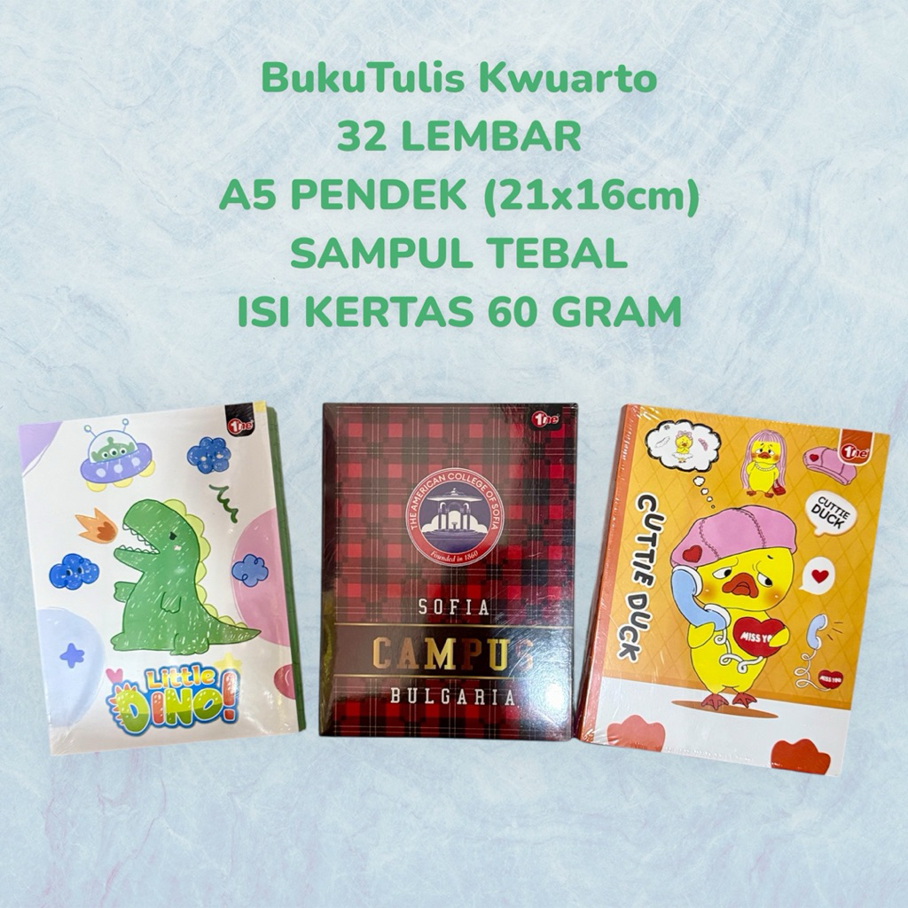 

[10 buku] Buku Tulis 32 Lembar ONE